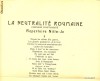 Partitura: Si tu veux ...Marguerite sau La neutralite Roumaine