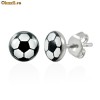 Cercei din inox 6 mm - fotbal - cod 105