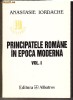 Principatele romane in epoca moderna Atanasie Iordache ISTORIE