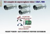 Kit Camere de supraveghere video cu 4 camere de exterior si placa de captura