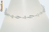 superba bratara aur alb 14K cu 1CT diamante naturale