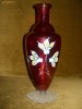 Sticla de colectie / vaza pictata - vintage - S U P E R B A