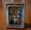 Iconita ruseasca cu rama metalica argintata