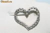 superba inimioara aur alb 14K cu diamante naturale 0,15CT
