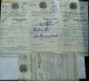 Oficiul comertului general , Askenasy , 1929 , 7 bonuri si adeverinte