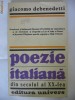 GIACOMO DEBENEDETTI - POEZIE ITALIANA din secolul al XX-lea