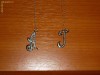 Initiala cu lantisor de aur 14 k