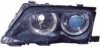 Faruri BMW E46 seria 3 cu lupa si angel eyes anii 01-05 fundal negru-301