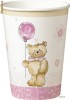 Set de 10 pahare TEDDY BEAR PINK