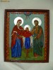 ICOANA PE STICLA SF. IOACHIM SI ANNA CU FECIOARA MARIA