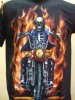 TRICOURI (TRICOU) formatii rock &amp;  diverse imprimeuri  SCHELET MOTOCICLETA