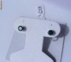 Cercei STUD cu 2 BRILIANTE albastre de 5 mm (2*0.5 carate)