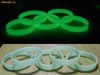 Bratara de silicon fosforescenta glow in the dark 8 h  (se reincarca la nesfarsit)