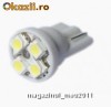 bec led leduri auto W5W T10 cu 4 SMD 3528