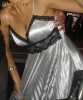 Rochie de seara stil Marilyn Monroe deosebita culoare argintie XOXO SUA