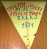 Fanion sport Cupa UTC la Volei 23-25 VII etapa pe zona Salaj 1971   GALBEN