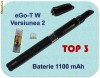 Tigara Electronica eGo-T W, versiunea 3, Baterie 1100mAh, sistem Tank, rezervor 2ml, Neagra