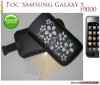 HUSA TOC FLORI PIELE ECO SAMSUNG I9000 GALAXY S + FOLIE CADOU!- TRANSPORT GRATUIT!