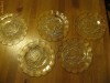 5 farfurii din sticla pentru aperitive , snack sau tort