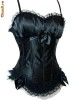 Lenjerie intima - Corset negru Bows