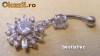Piercing de Argint pentru buric model 9 (CJL)