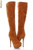 CIZME IMITATIE PIELE CAPRIOARA SUPERBE (culoarea CAMEL)