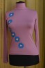 Bluza dama pictata manual. Marime S/M. Produs handmade. Haine pictate. UNICAT