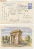 RFL 1958 Centenar Cap de Bour ilustrata speciala Arc de Triumf Bucuresti circulata cu postalionul