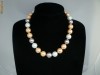SET COLIER &amp; BRATARA PERLE DE CULTURA MULTICOLORE, AKOYA, SUPERBE!!!