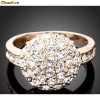 Inel Gold Ball Swarovski
