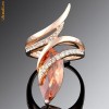 Inel Gold Citrine Swarovski