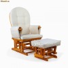 Scaune Balansoare Alaptare / Scaun Balansoar Relaxare Hapfa - Stejar