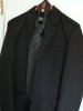 costum barbatesc negru sacou pantalon cravata