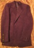 Sacou made in italy (redaelli) maro-deschis din catifea Alcantara, Nou, marimea 48