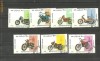 2286* AFGHANISTAN 1985 - MOTOCICLETE, SERIE TIMBRE STAMPILATA