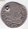 Polonia TRIPLUGROS-TROJAK argint 1599,Sigismund III,moneda din salba