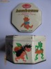 CUTIE TABLA DE COLECTIE PENTRU BOMBOANE FABRICATE LA DEZROBIREA BRASOV IN 1951