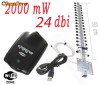 Adaptor Wifi, Wireless Usb Kasens G5000 2000mw + Antena Yagi 24 dBi