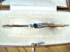 BROSA AUR 18kt-SAFIR SI DIAMANTE(originala,superba,delicata)