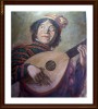 Pictura veritabila, tablou vechi in ulei pe panza - Jester with a Lute - dupa Frans Hals