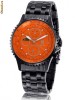 MOKAZIE = = >>SUPER CEAS , KONIGSWERK cu 8 diamante , cadran orange ,  se vinde la PRETUL FINAL ! ! !