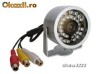 Camera video supraveghere infrarosu  Weatherproof Color CCTV  pentru exterior functioneaza cu  placa de captura ,dvr,sau direct pe tv
