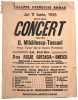 AFIS VECHI CONCERTDAT DE D. MIHAILESCU-TOSCANI, PALATUL ATENEULUI ROMAN, 11 IUNIE 1925, RARITATE!