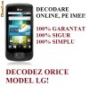 DECODARE LG OPTIMUS ONE P500 PE BAZA DE IMEI, ONLINE! CEL MAI MIC PRET! FARA PLATA IN AVANS!!