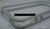 Bumper iPhone 4 Transparent cu ALB Amplifica semnalul Nu Zgarie Telefonul