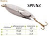 Lingurite oscilante Spn 52 Baracuda 13g/ 22g