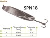Lingurite oscilante Spn 18 Baracuda 10g/15g