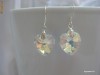CERCEI  DIN ARGINT CU CRISTALE SWAROVSKI - AURORA BOREALA