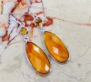 CERCEI HONEY QUARTZ -ARGINT 925-PROMOTIE DE PRIMAVARA