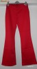 Pantaloni Evazati Bershka culoarea rosu masura 42/L